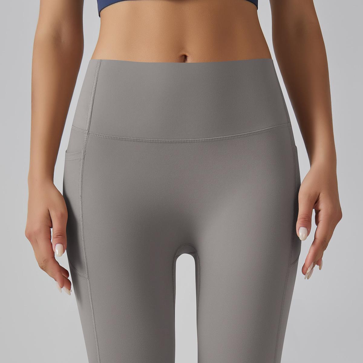 Pocket Abdominal Pants-Cocoa Color