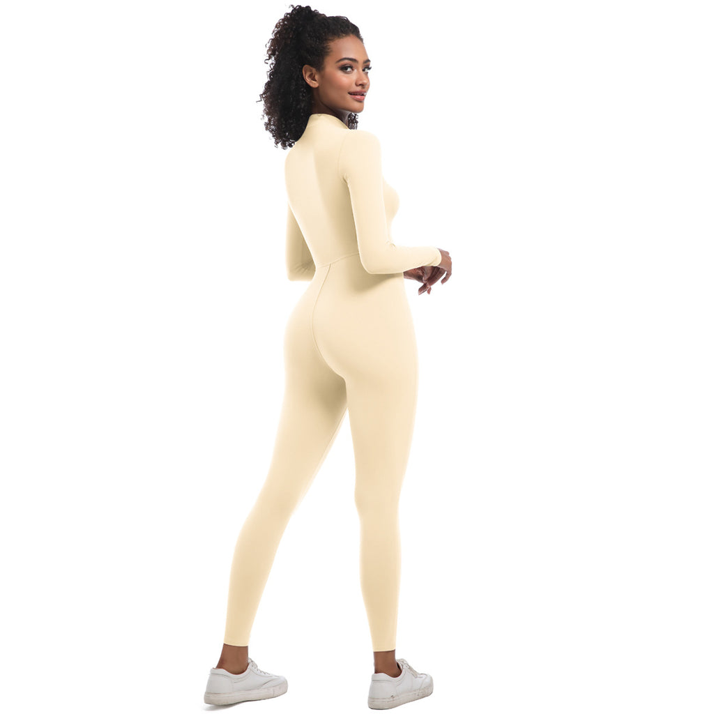 Zippered Yoga Jumpsuit