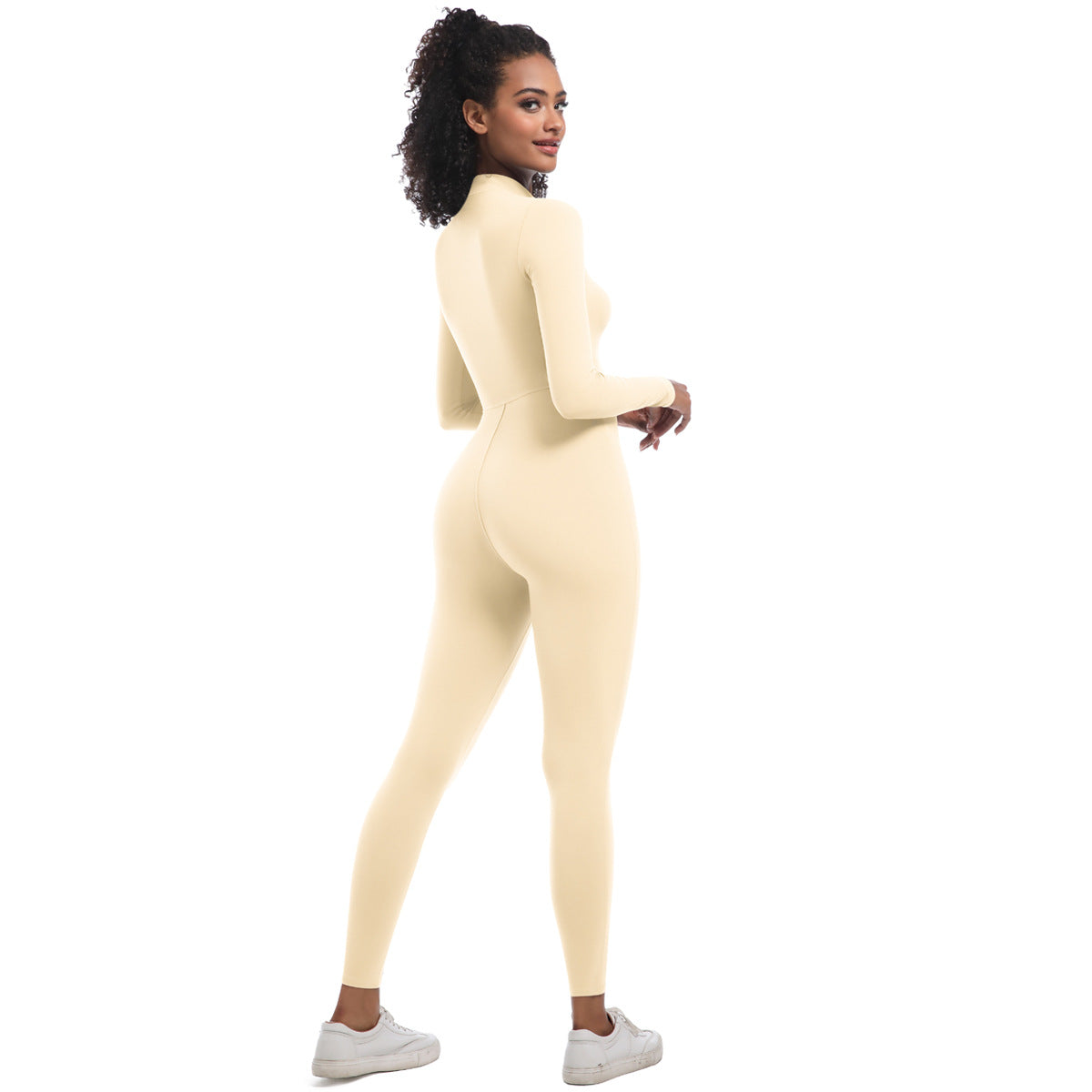 Zippered Yoga Jumpsuit