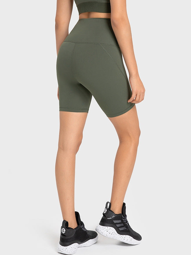 شورت يوغا عالي الخصر