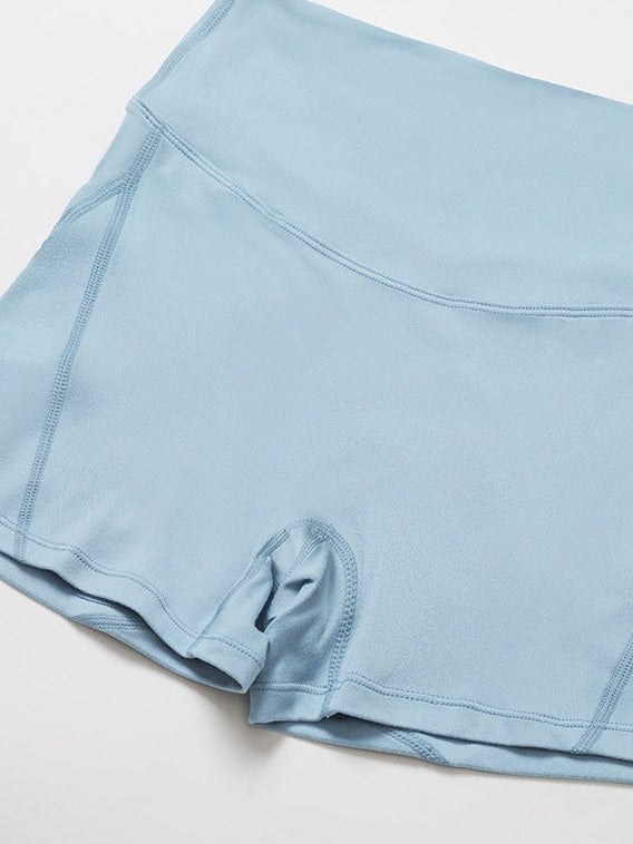 Yoga-Shorts mit hohem Bund