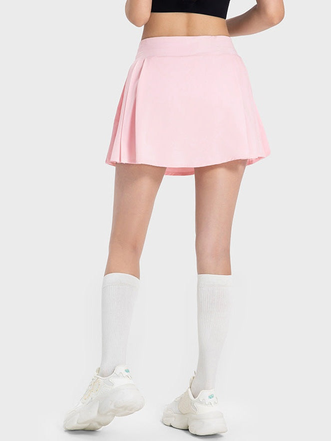 تنورة يوغا رفيعة مطوية