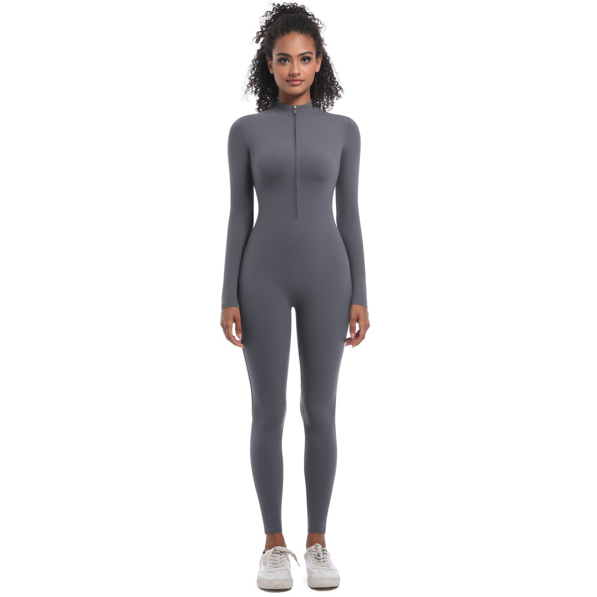 Zippered Yoga Jumpsuit