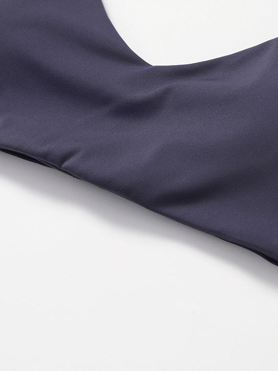 Short Sleeve Bell-Bottom Pants Light Brown