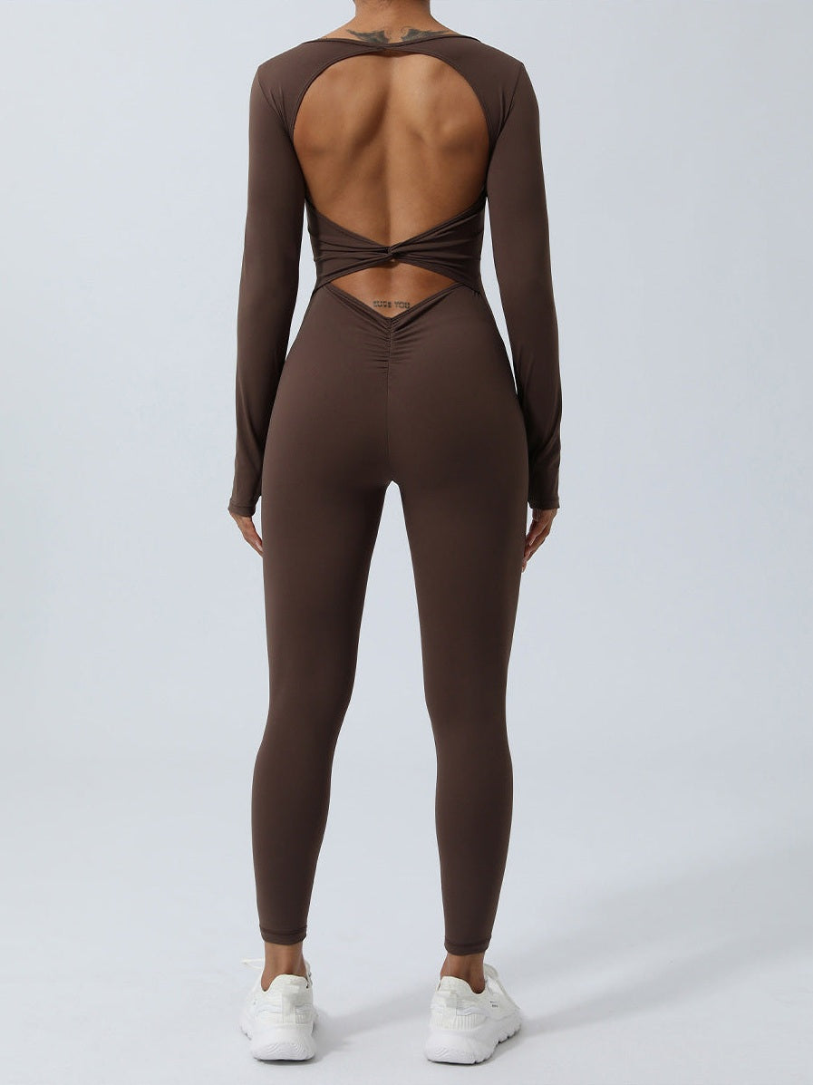 Backless Long Sleeve Bodysuit