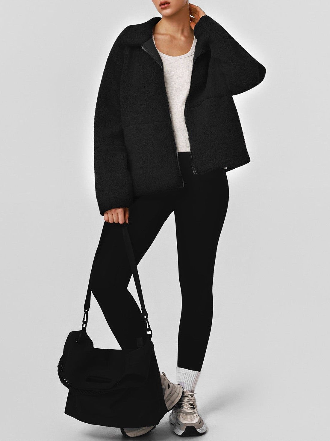 Turn-Down Collar Coat