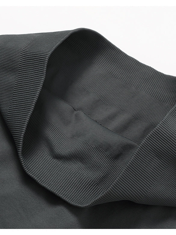 شورت يوغا عالي الخصر بدون درزات