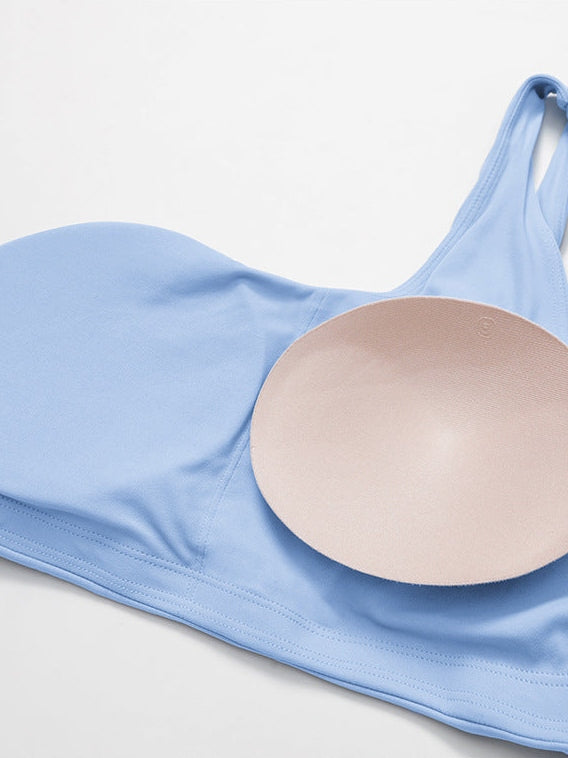 Asymmetric One-Shoulder Sports Bra