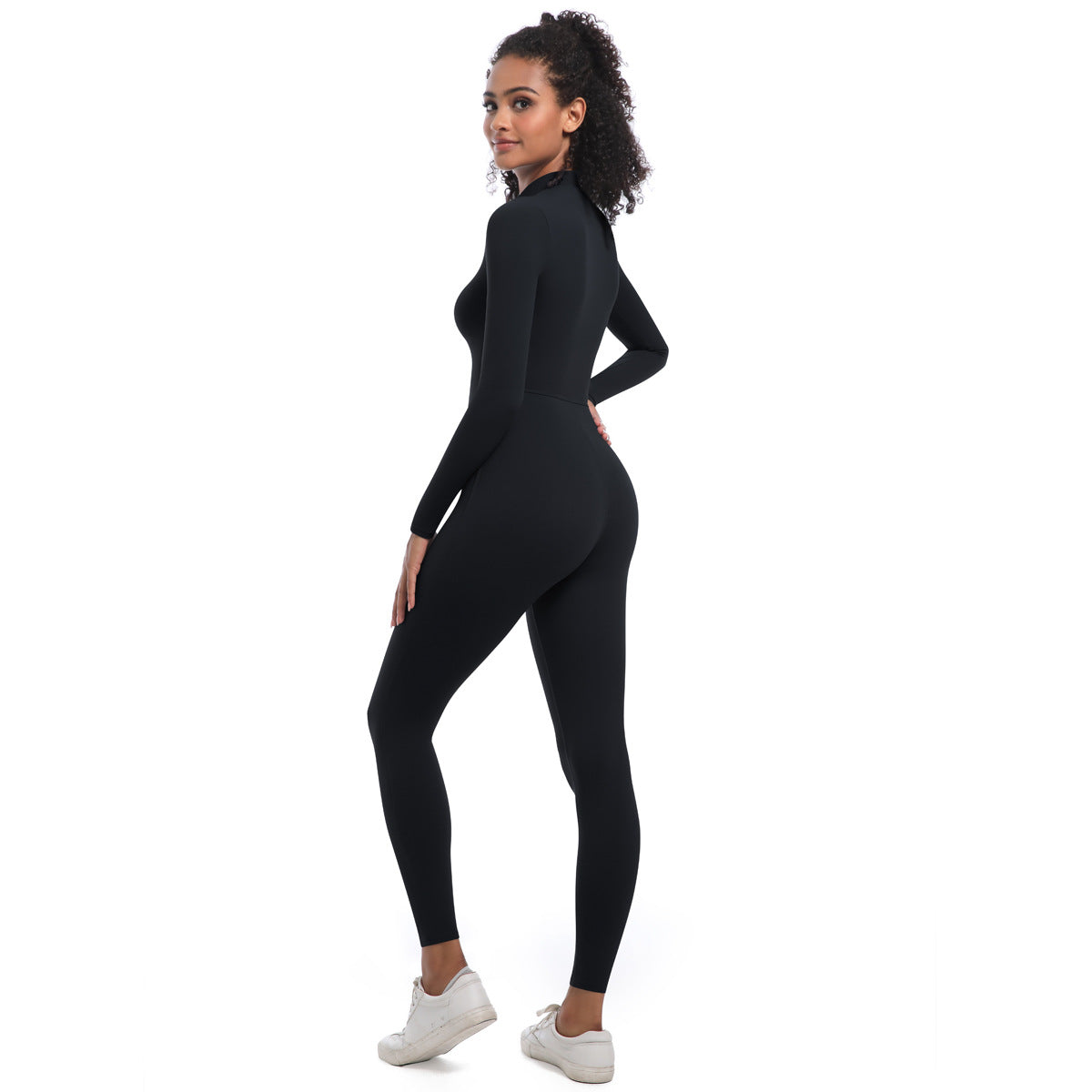 Zippered Yoga Jumpsuit