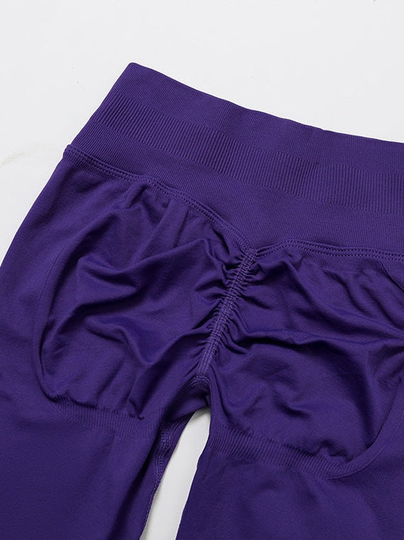 Seamless High-Waist Yoga Trousers