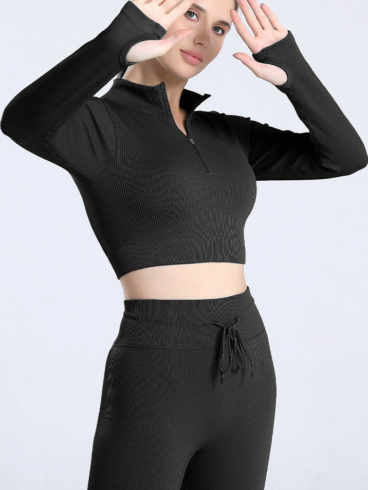 Black Nude Feel Yoga Vest]]