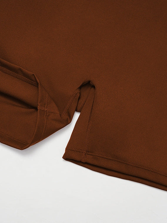 شورت يوغا عالي الخصر