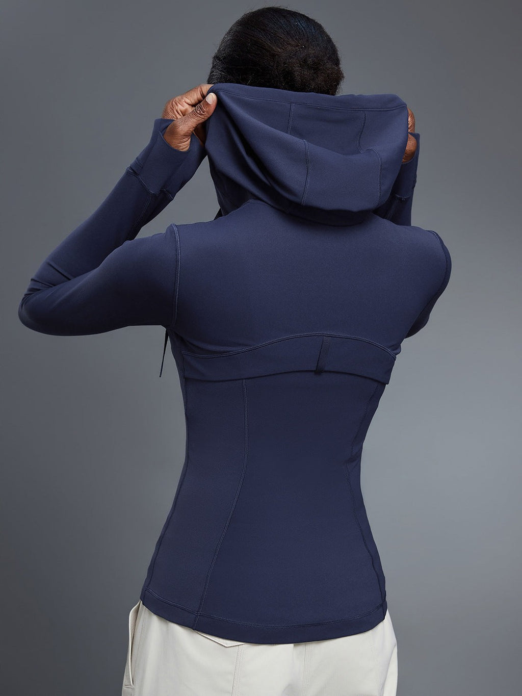 Yogajacke mit Kapuze