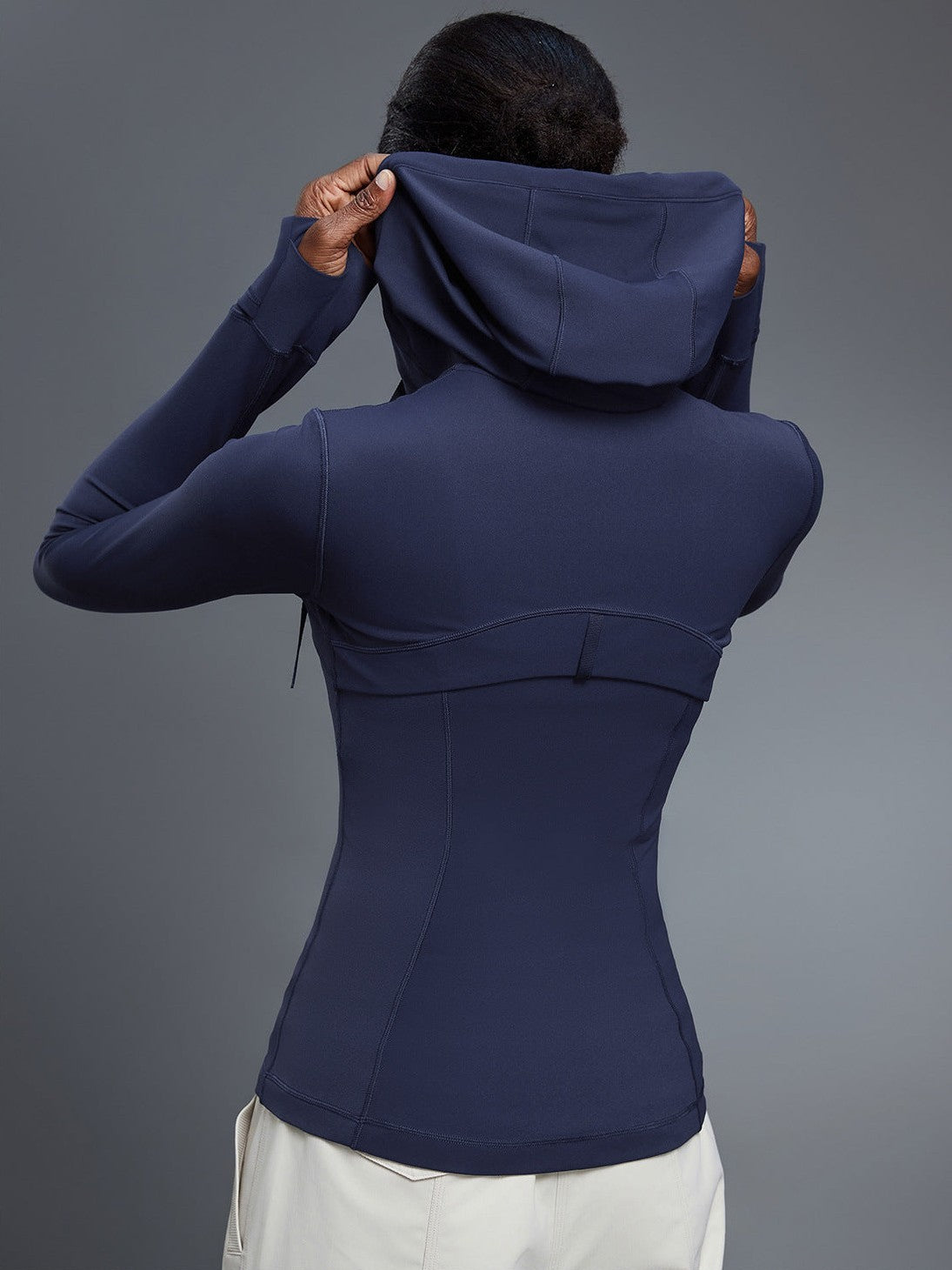 Yogajacke mit Kapuze