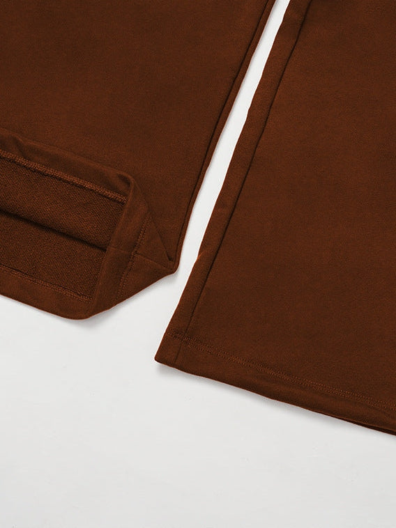 بنطال رياضي واسع الساق بخصر عالٍ