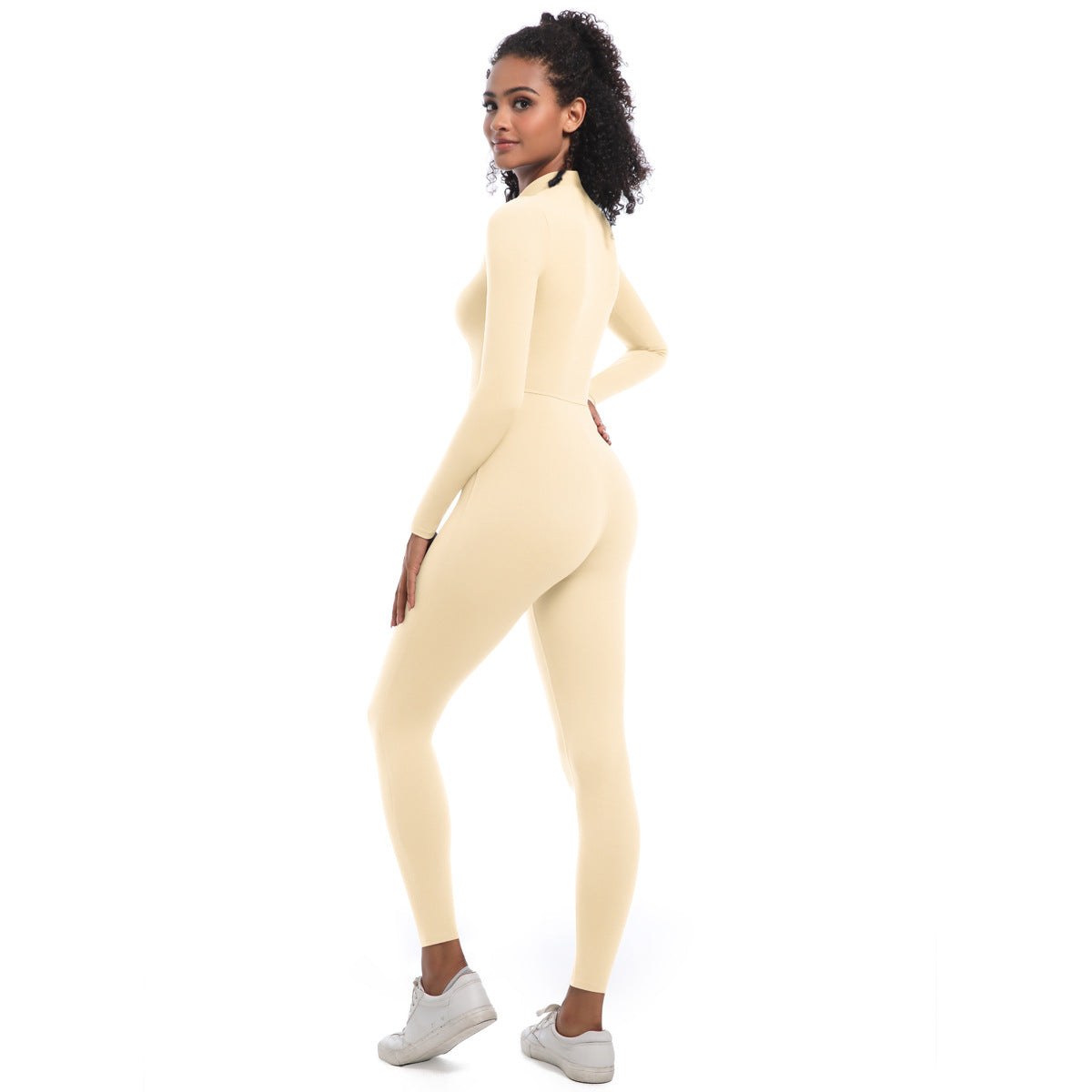 Zippered Yoga Jumpsuit