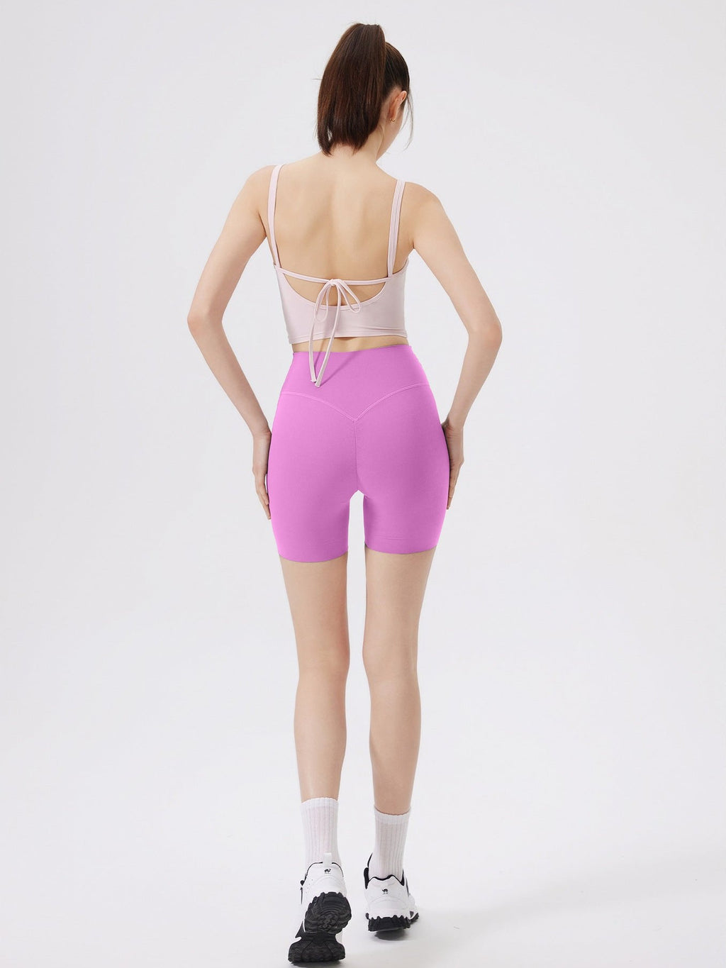 شورت يوغا عالي الخصر