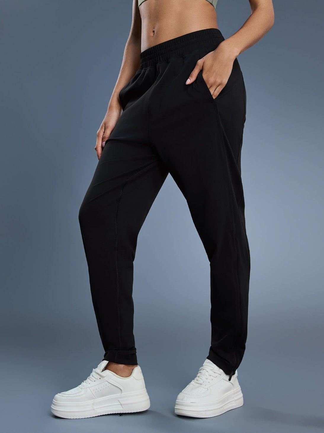 Two-Way Zip Sports Pants
