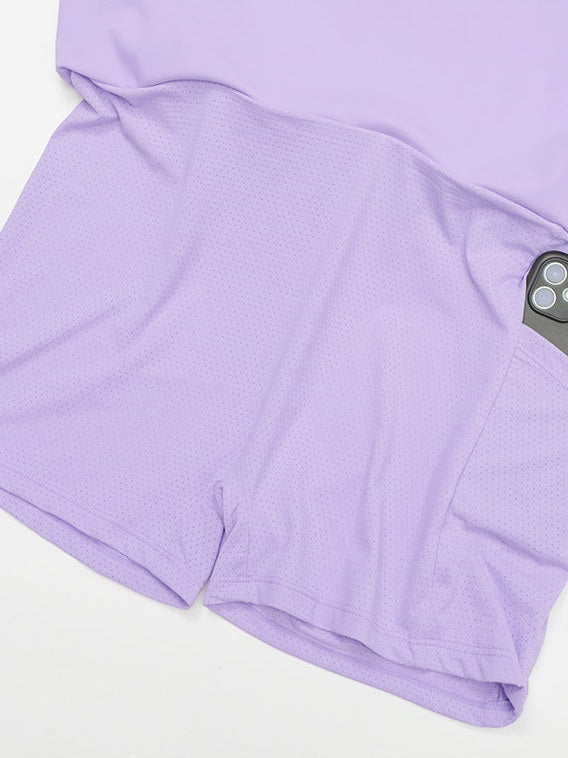 Pleated Pocketed Sports Skirt