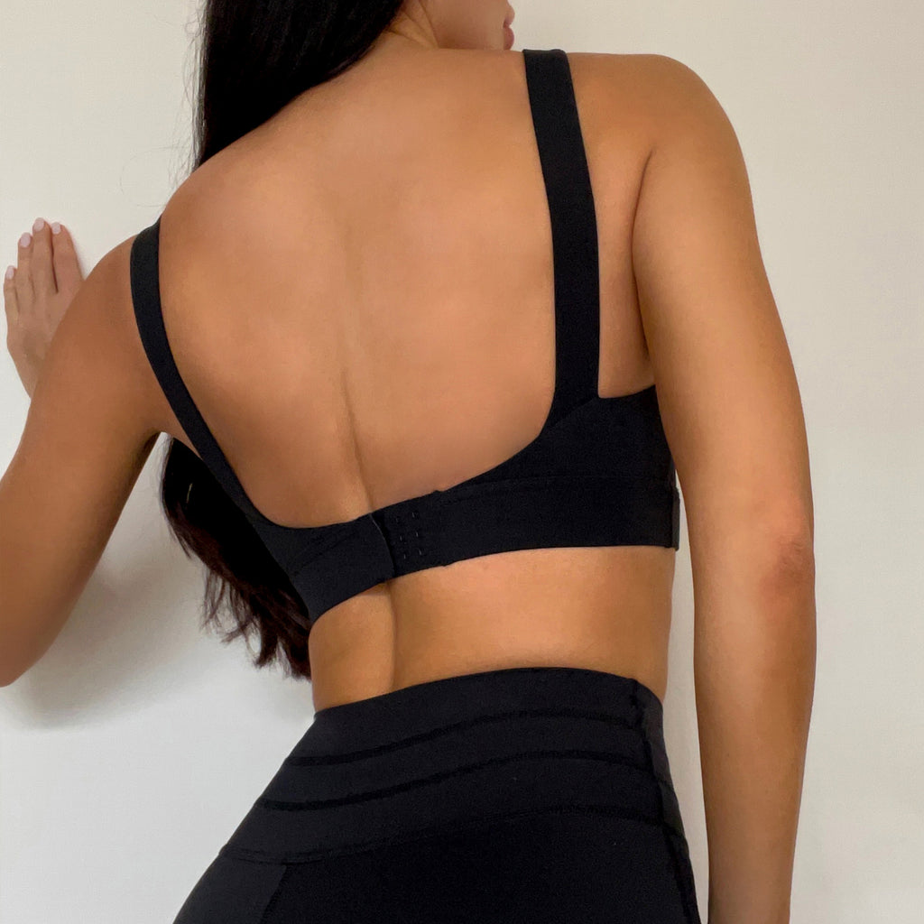 Nahtloser Sport-BH mit Schnalle