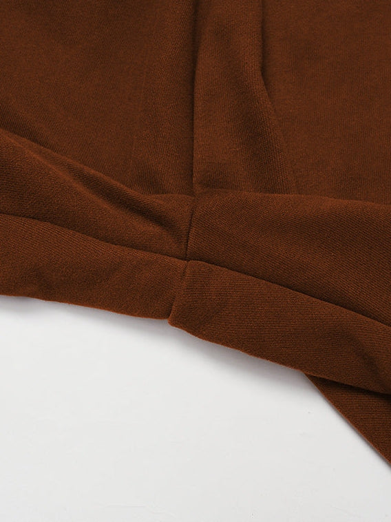 بنطال رياضي واسع الساق بخصر عالٍ