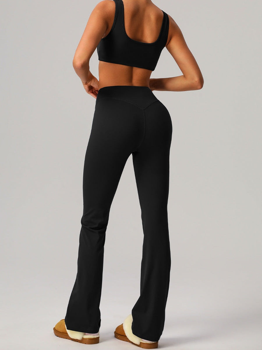 Yoga High-Waist Wide-Leg Pants