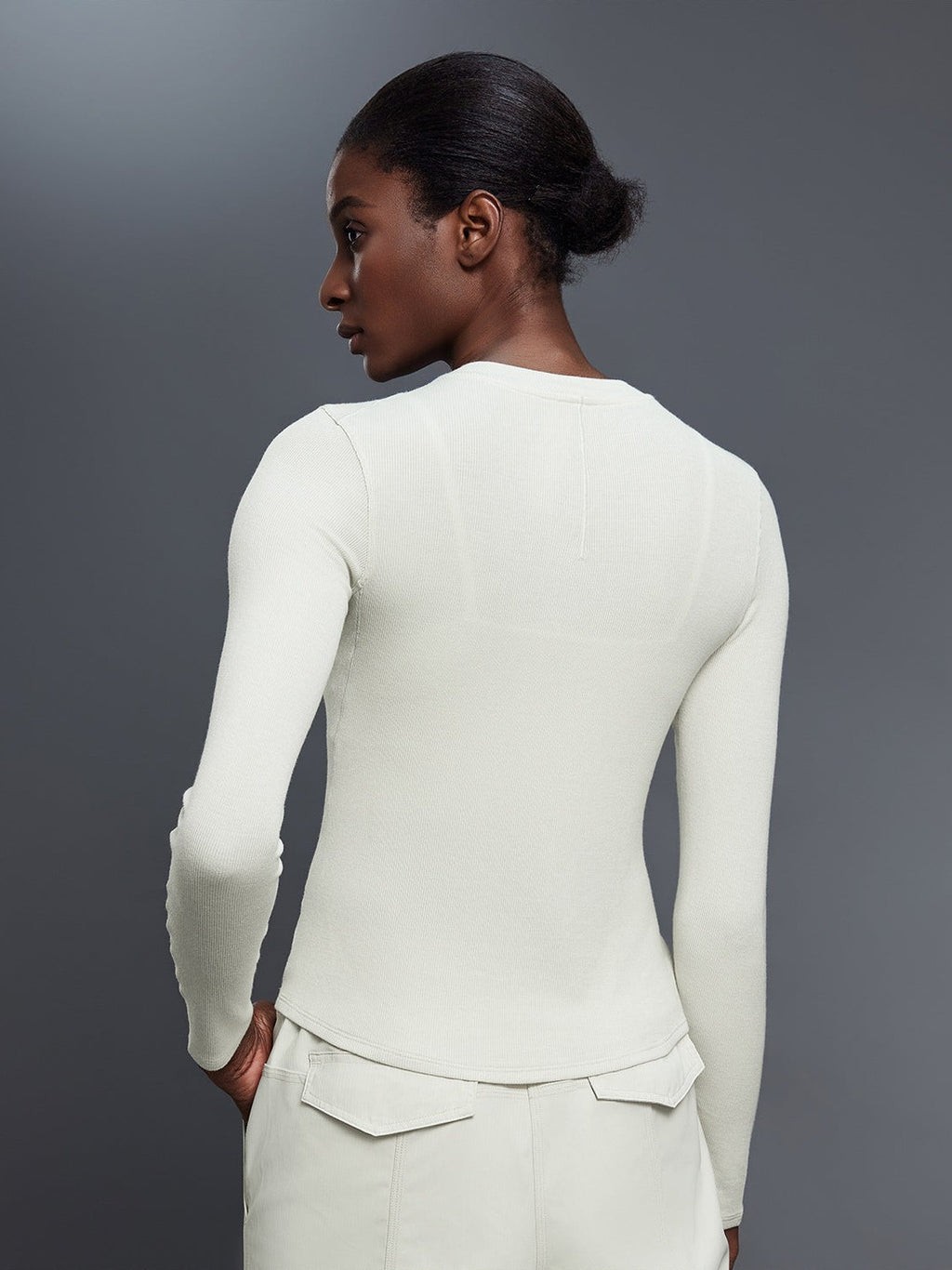 Henley Langarm-T-Shirt