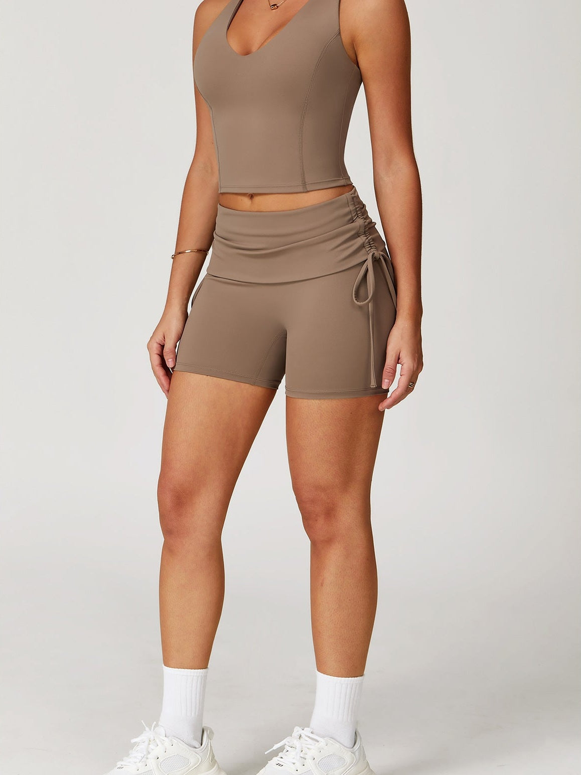 Yoga-Shorts mit Kordelzug